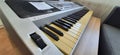 Electronic Musical Keyboard Synthesizer Close-up,ÃÂ Digital Piano,ÃÂ Keyboard for Making Music Royalty Free Stock Photo